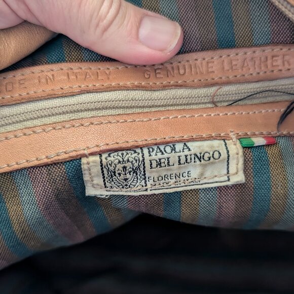 Gorgeous vintage Paola Del Lungo Italian Leather Hobo Shoulder Bag - Picture 11 of 16